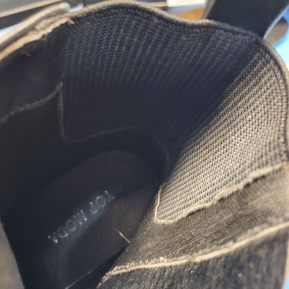 Top Moda Women's Size 6.5 Chunky High Heel Bootie Black - Picture 7 of 8